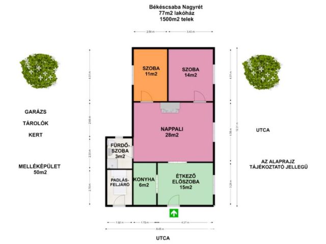 Stabil szerkezetű tégla ház a búzatáblák mellett