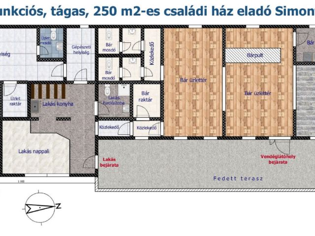 Többfunkciós, tágas, 250 m2-es családi ház Simontornyán