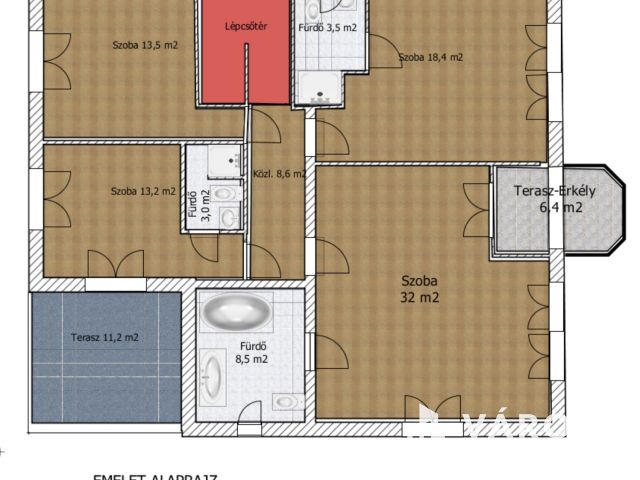 Dunai panorámás villa ősfás parkban Szentendrén