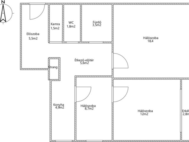 Első emeleten, teljesen felújított lakásTapolcán eladó
