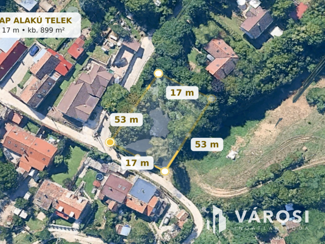 Panorámás telek Csobánkán
