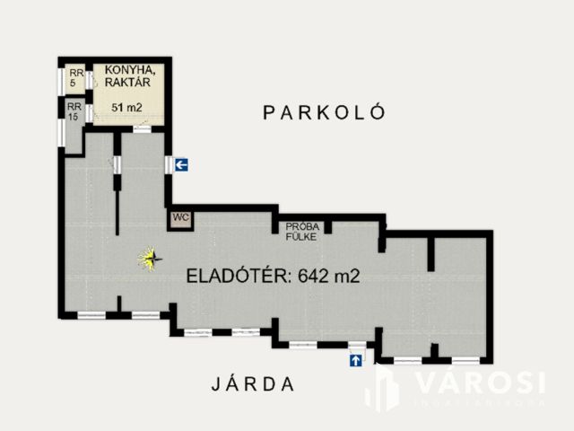 Bejáratott üzlethelyiség